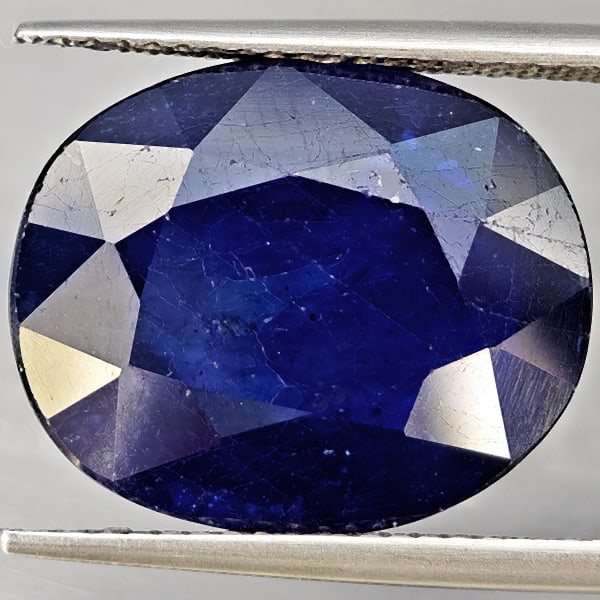 Natural Blue Sapphire Gemstones 6.56 Ct. Oval Shape 12.2 x 10.5 Mm.: Product ID: 806012260 Product Name: Natural Blue Sapphire Weight: 6.56 CT. Size: 12.2 x 10.5 x 5.1 MM. Shape: Oval Color: Blue Clarity:SI1 Luster: Good Gems Origin: Madagascar Treatment: Heated (Lead-