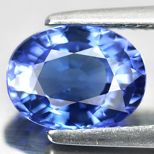 Natural Blue Tanzanite Gemstones 2.37 Ct. Clean Oval Shape 9.24 x 7.05 Mm.: Product ID: 807006161 Product Name: Natural Tanzanite Weight: 2.37 CT. Size: 9.24 x 7.05 x 4.67 MM. Shape: Oval Color: Blue Clarity:IF Luster: Very Good Gems Origin: Tanzania Treatment: Heated Crystal