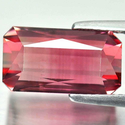 Natural Pink Tourmaline Gemstones 6.28 Ct. VVS Octagon Shape 13 x 7.2 Mm. (1 of 3)