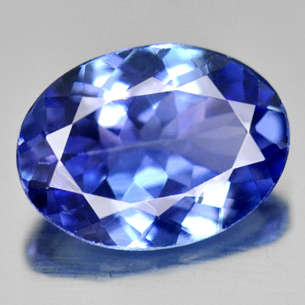 Natural Blue Tanzanite Gemstones 1.14 Ct. VVS Oval Shape 8 x 6 Mm. (1 of 3)