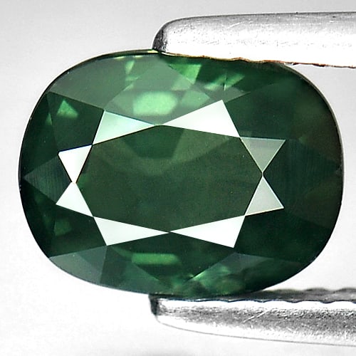 Natural Green Sapphire Gemstones 2.08 Ct. Oval Shape 8.5 x 6.5 Mm.: Product ID: 806150354 Product Name: Natural Green Sapphire Weight: 2.08 CT. Size: 8.5 x 6.5 x 4.2 MM. Shape: Oval Color: Green Clarity:VVS Luster: Very Good Gems Origin: Thailand Treatment: Heated Cry