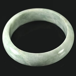Natural Multi Color Green Jade Gemstones Bangle 398.97 Ct. Diameter 60 Mm. (1 of 3)