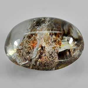 Natural Moss Quartz Gemstones 32.64 Ct. Oval Cabochon Shape 23 x 16.8 Mm.: Product ID: 819600772 Product Name: Natural Quartz Weight: 32.64 CT. Size: 23 x 16.8 x 12.4 MM. Shape: Oval Cabochon Color: White Brown Clarity:Semi - Transparent Luster: Good Gems Origin: Brazil Trea