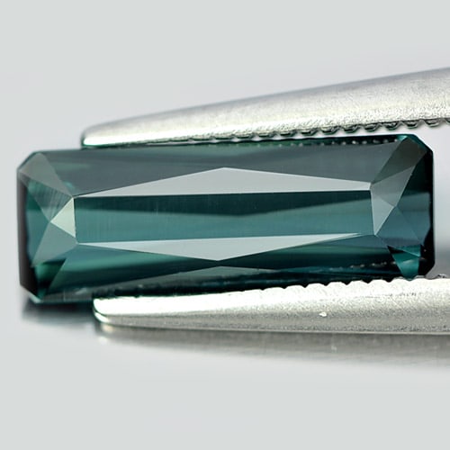 Natural Blue Green Tourmaline Gemstones 1.30 Ct. Clean Octagon Shape 12 x 4.4 Mm.: Product ID: 807232309 Product Name: Natural Tourmaline Weight: 1.30 CT. Size: 12 x 4.4 x 2.7 MM. Shape: Octagon Color: Blue Green Clarity:IF Luster: Good Gems Origin: Nigeria Treatment: Unheated Cryst