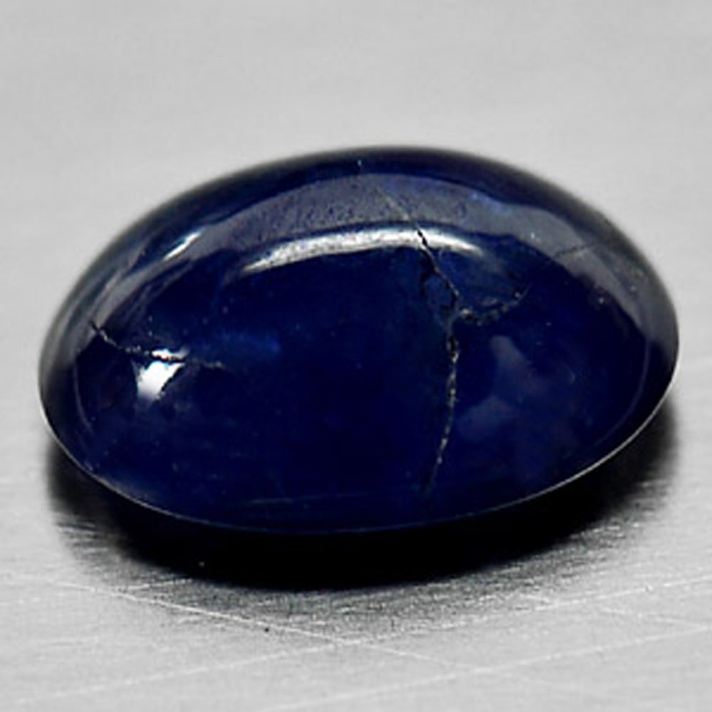 Natural Blue Sapphire Gemstones 1.65 Ct. Oval Cabochon Shape 8.1 x 6 Mm.: Product ID: 806009010 Product Name: Natural Blue Sapphire Weight: 1.65 CT. Size: 8.1 x 6 x 3.6 MM. Shape: Oval Cabochon Color: Blue Clarity:Opaque Luster: Good Gems Origin: Ceylon Treatment: Heated Cr