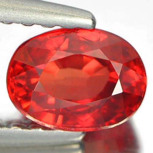 Natural Red Songea Sapphire Gemstones 0.98 Ct. Clean Oval Shape 5.8 x 4.3 Mm.: Product ID: 106108939 Product Name: Natural Red Sapphire Weight: 0.98 CT. Size: 5.8 x 4.3 x 3.7 MM. Shape: Oval Color: Red Clarity:IF Luster: Very Good Gems Origin: Tanzania Treatment: Heated Crystal 