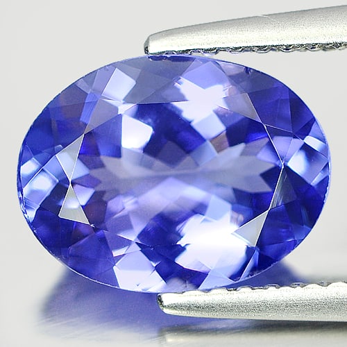 Natural Blue Tanzanite Gemstone 2.20 Ct. Oval Shape 10.1 x 7.7 Mm. (1 of 3)