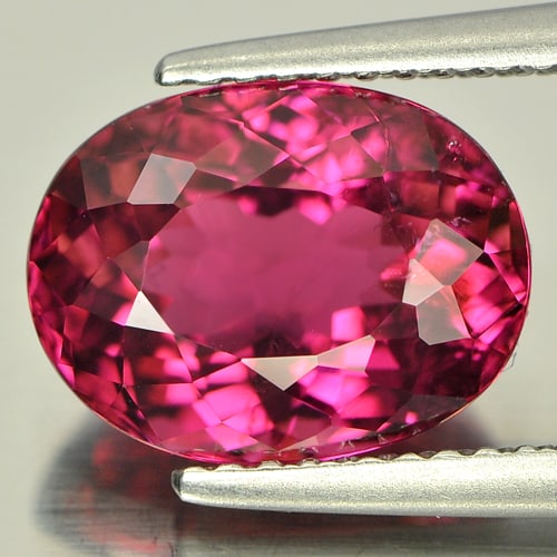 Natural Purplish Pink Gemstones 3.99 Ct. Oval Shape 11 x 8.3 Mm.: Product ID: 807241049 Product Name: Natural Tourmaline Weight: 3.99 CT. Size: 11 x 8.3 x 6.3 MM. Shape: Oval Color: Purplish Pink Clarity:VSI Luster: Very Good Gems Origin: Nigeria Treatment: Unheated