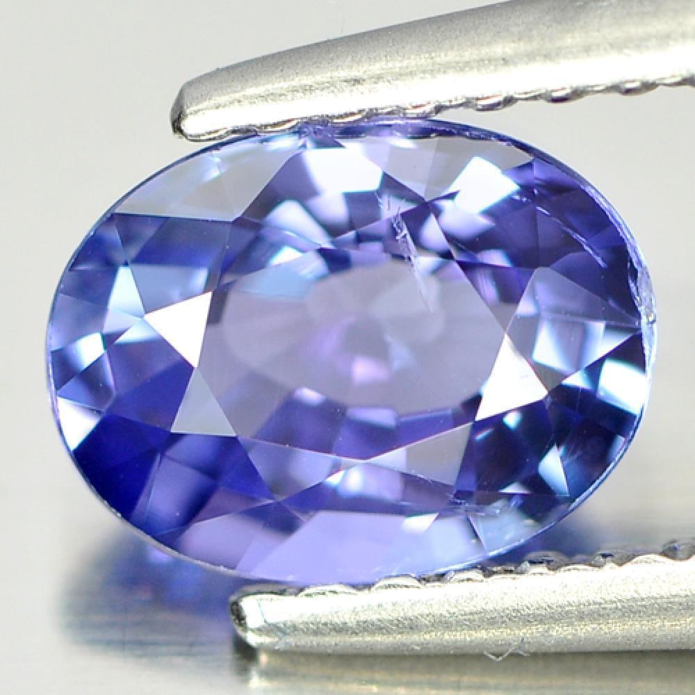 Natural Blue Tanzanite Gemstones 0.98 Ct. Oval Shape 7.2 x 5.5 Mm. (1 of 3)