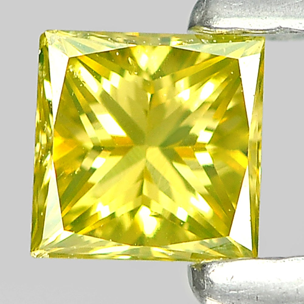 Natural Yellow Loose Diamond 0.22 Ct. Square Princess Cut 3.3 Mm.: Product ID: 802103825 Product Name: Natural Enhanced Diamond Weight: 0.22 CT. Size: 3.3 x 3.3 x 2.3 MM. Shape: Square Princess Cut Color: Yellow Clarity:SI1 Luster: Good Gems Origin: Belgium Treatment