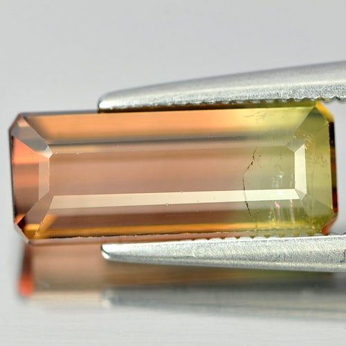 Natural Bi Color Tourmaline Gemstones 3.77 Ct. Octagon Shape 13.2 x 5.5 Mm.: Product ID: 807237829 Product Name: Natural Tourmaline Weight: 3.77 CT. Size: 13.2 x 5.5 x 4.7 MM. Shape: Octagon Color: Bi Color Clarity:VSI Luster: Good Gems Origin: Nigeria Treatment: Unheated Crys