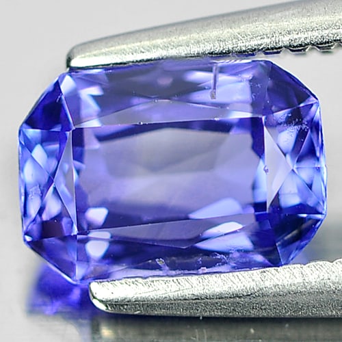 Natural Violetish Blue Tanzanite Gemstones 1.08 Ct. Octagon Shape 7 x 4.9 Mm.: Product ID: 807006109 Product Name: Natural Tanzanite Weight: 1.08 CT. Size: 7 x 4.9 x 3.5 MM. Shape: Octagon Color: Blue Clarity:SI Luster: Good Gems Origin: Tanzania Treatment: Heated Crystal Struct