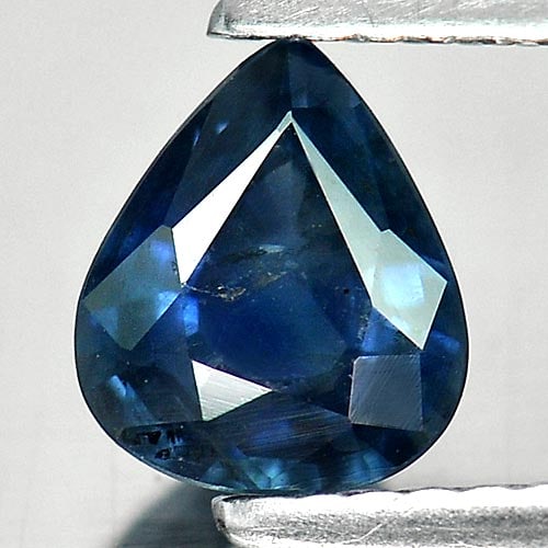 Natural Blue Sapphire Gemstones 0.97 Ct. Pear Shape 7 x 5.9 Mm.: Product ID: 806008683 Product Name: Natural Blue Sapphire Weight: 0.97 CT. Size: 7 x 5.9 x 3.1 MM. Shape: Pear Color: Blue Clarity:SI Luster: Good Gems Origin: Thailand Treatment: Heated Crystal Struc