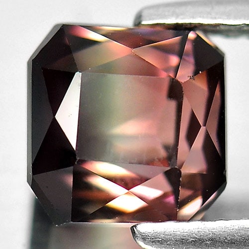 Natural Bi Color Tourmaline Gemstones 2.76 Ct. Clean Octagon Shape 7.1 x 7 Mm. (1 of 3)