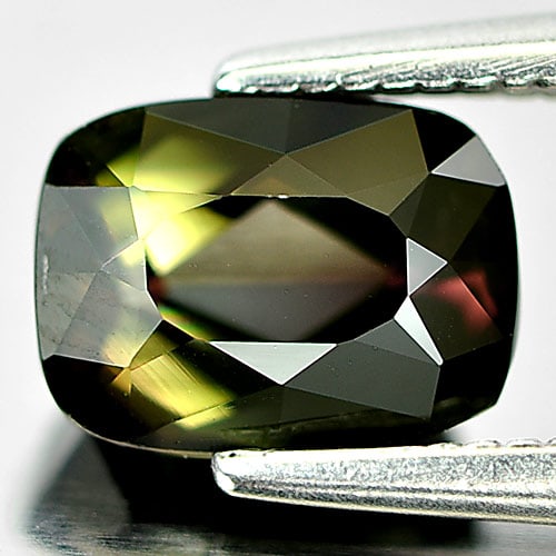 Natural Pinkish Green Tourmaline Gemstones 1.49 Ct. Cushion Shape 7.4 x 5.5 Mm.: Product ID: 807244117 Product Name: Natural Tourmaline Weight: 1.49 CT. Size: 7.4 x 5.5 x 4.6 MM. Shape: Cushion Color: Pinkish Green Clarity:VSI Luster: Good Gems Origin: Nigeria Treatment: Unheated 