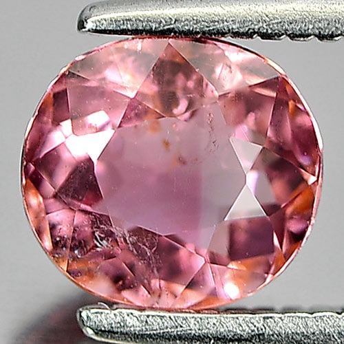 Natural Pink Tourmaline Gemstones 1.01 Ct. Oval Shape 6.5 x 6 Mm.: Product ID: 807244097 Product Name: Natural Tourmaline Weight: 1.01 CT. Size: 6.5 x 6 x 3.7 MM. Shape: Oval Color: Pink Clarity:SI1 Luster: Good Gems Origin: Nigeria Treatment: Unheated Crystal Struct