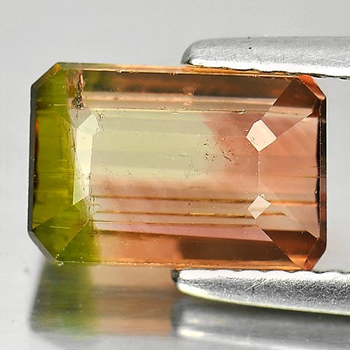 Natural Bi Color Tourmaline Gemstones 2.26 Ct. Octagon Shape 9.5 x 6.3 Mm.: Product ID: 807237810 Product Name: Natural Tourmaline Weight: 2.26 CT. Size: 9.5 x 6.3 x 3.7 MM. Shape: Octagon Color: Bi Color Clarity:SI Luster: Good Gems Origin: Nigeria Treatment: Unheated Crysta