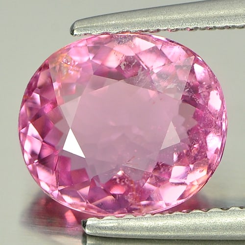Natural Pink Tourmaline Gemstones 2.43 Ct. Oval Shape 9.3 x 8.2 Mm.: Product ID: 807234583 Product Name: Natural Tourmaline Weight: 2.43 CT. Size: 9.3 x 8.2 x 4.5 MM. Shape: Oval Color: Pink Clarity:VSI Luster: Very Good Gems Origin: Nigeria Treatment: Unheated Crystal
