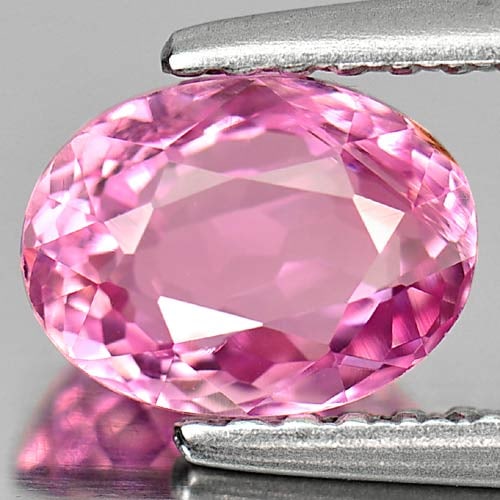 Natural Pink Tourmaline Gemstones 1.09 Ct. Oval Shape 7.2 x 5.5 Mm.: Product ID: 807244184 Product Name: Natural Tourmaline Weight: 1.09 CT. Size: 7.2 x 5.5 x 3.8 MM. Shape: Oval Color: Pink Clarity:VSI Luster: Very Good Gems Origin: Nigeria Treatment: Unheated Crystal