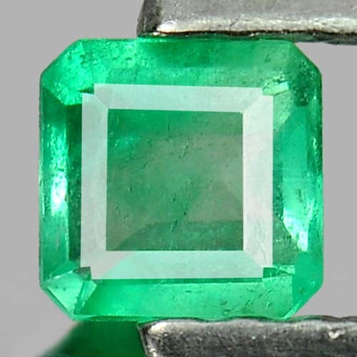 Natural Green Emerald Gemstones 0.17 Ct. Octagon Shape 3.6 x 3.5 Mm. (1 of 3)