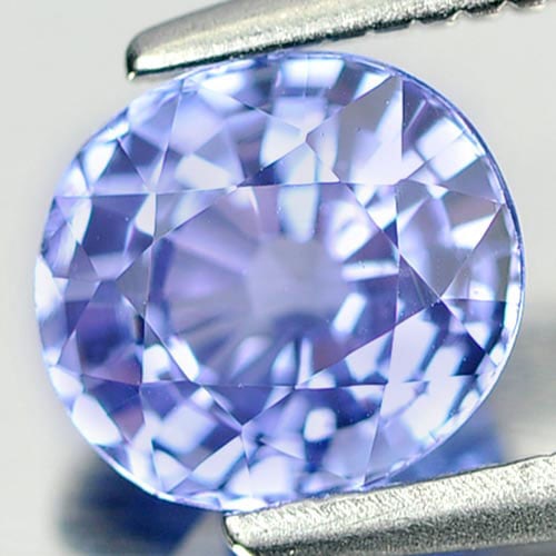 Natural Violetish Blue Tanzanite Gemstones 1.14 Ct. Clean Oval Shape 6.5 x 5.9 Mm. (1 of 3)