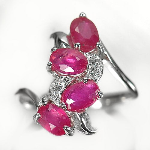 Natural Purplish Pink Ruby Gemstone with 925 Silver Ring Jewelry 2.87 Grams Size 7.5: Product ID: 207102139 Product Name: Sterling Silver Ring Product Type: 925 Sterling Silver Fine Jewelry Jewelry Weight: 2.87 Grams. Ring Size: 7.5 Resizable(Fee) Gemstones Color: Pink Metal: Solid Sil