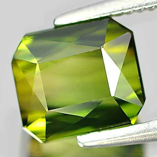 Natural Green Tourmaline Gemstoens 2.07 Ct. Octagon Shape 6.8 x 6 Mm. - 2