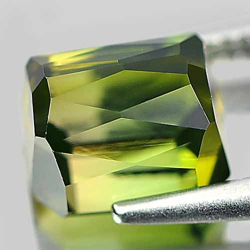 Natural Green Tourmaline Gemstoens 2.07 Ct. Octagon Shape 6.8 x 6 Mm. - 3