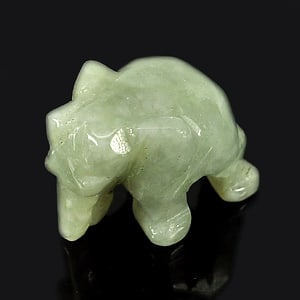 Natural Green Jade Gemstones 68.40 Ct. Carving Elephant Shape 24 x 18.2 Mm.: Product ID: 819806502 Product Name: Natural Jade Weight: 68.40 CT. Size: 24 x 18.2 x 17.5 MM. Shape: Carving Elephant Color: White Green Clarity:Opaque Luster: Good Gems Origin: Thailand Treatment: Un