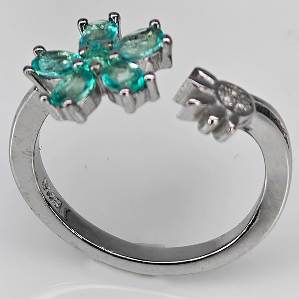Natural Paraiba Color Topaz Gemstones 925 Sterling Silver Ring Jewelry 3.05 Grams Size 8: Product ID: 808500311 Product Type: 925 Sterling Silver Fine Jewelry Jewelry Weight: 3.05 Grams. Gemstones Color: Paraiba Color Metal: Solid Silver 92.5%. Gemstone Detail: Topaz At Your Service: At Tr