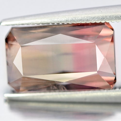 Natural Bi Color Tourmaline Gemstones 7.51 Ct. Octagon Shape 13.2 x 8 Mm.: Product ID: 807233537 Product Name: Natural Tourmaline Weight: 7.51 CT. Size: 13.2 x 8 x 6.5 MM. Shape: Octagon Color: Bi Color Clarity:VSI Luster: Good Gems Origin: Nigeria Treatment: Unheated Crysta