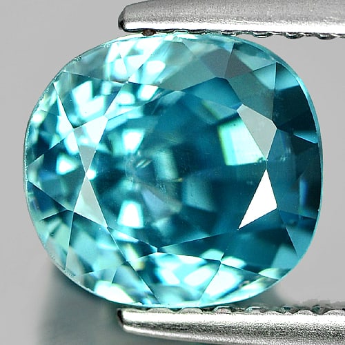 Natural Blue Zircon Gemstones 3.22 Ct. Oval Shape 8 x 7.3 Mm.: Product ID: 807723402 Product Name: Natural Zircon Weight: 3.22 CT. Size: 8 x 7.3 x 5.4 MM. Shape: Oval Color: Blue Clarity:VSI Luster: Good Gems Origin: Cambodia Treatment: Heated Crystal Structure: 