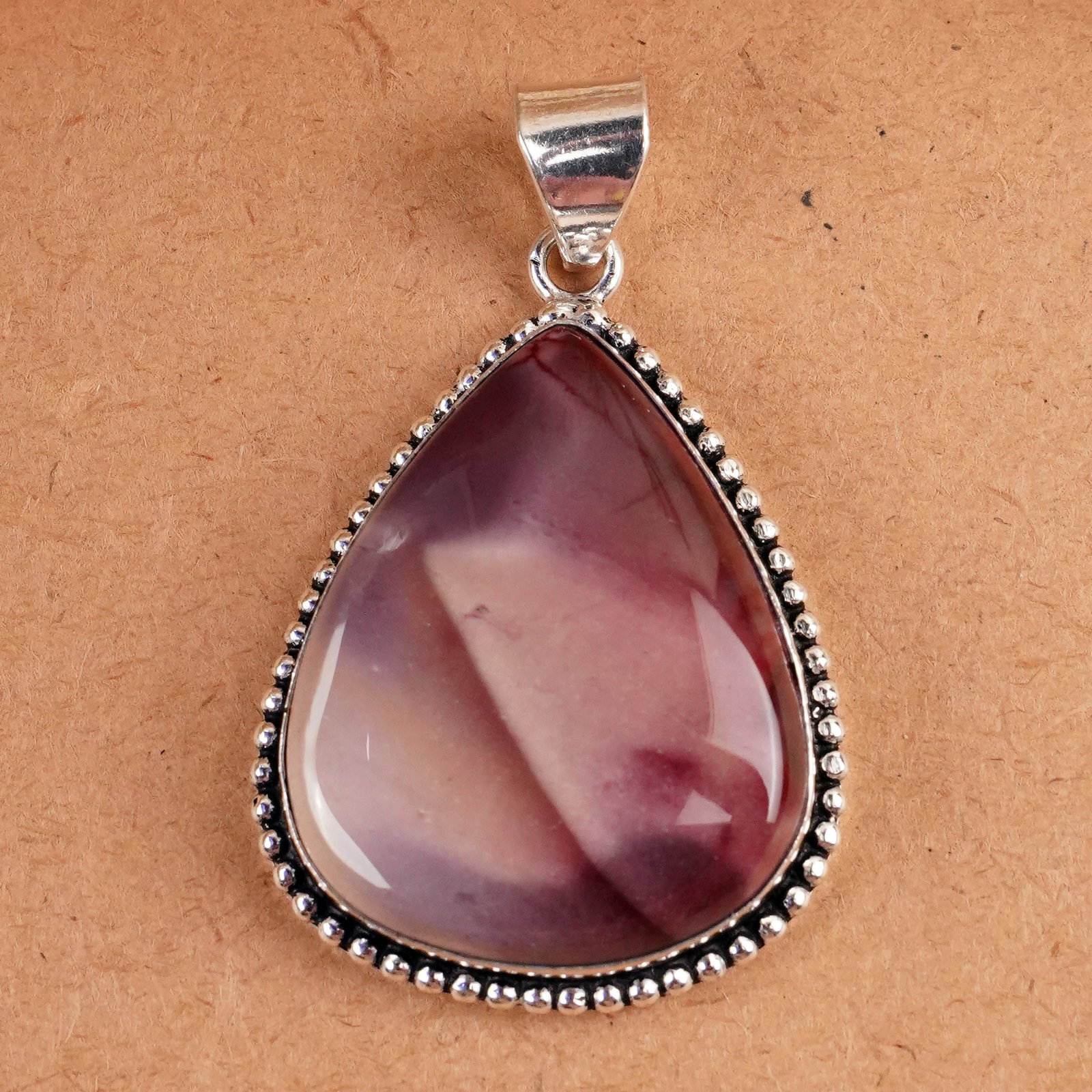 Natural Exotica Jasper Silver Plated Handmade Pendant: Product ID: 260407165236 Product - Handmade Silver Plated Pendant Metal - 925 Sterling Silver Plated Pendant Size - 4x3 CM Gemstone - Exotica Jasper Gemstone Origin - Mexico Gemstone Shape - Pear Pend