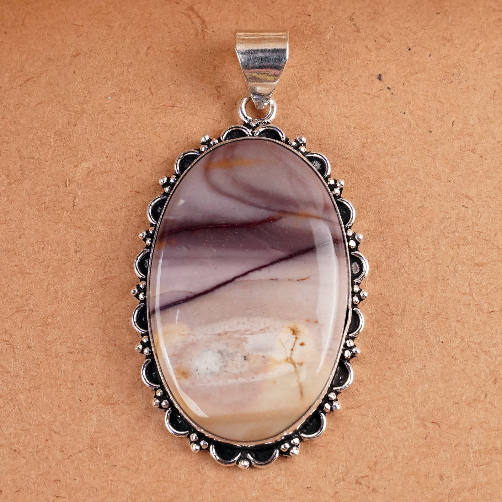 Natural Exotica Jasper Silver Plated Handmade Pendant: Product ID: 260407164632 Product - Handmade Silver Plated Pendant Metal - 925 Sterling Silver Plated Pendant Size - 4.5x3 CM Gemstone - Exotica Jasper Gemstone Origin - Mexico Gemstone Shape - Oval Pe