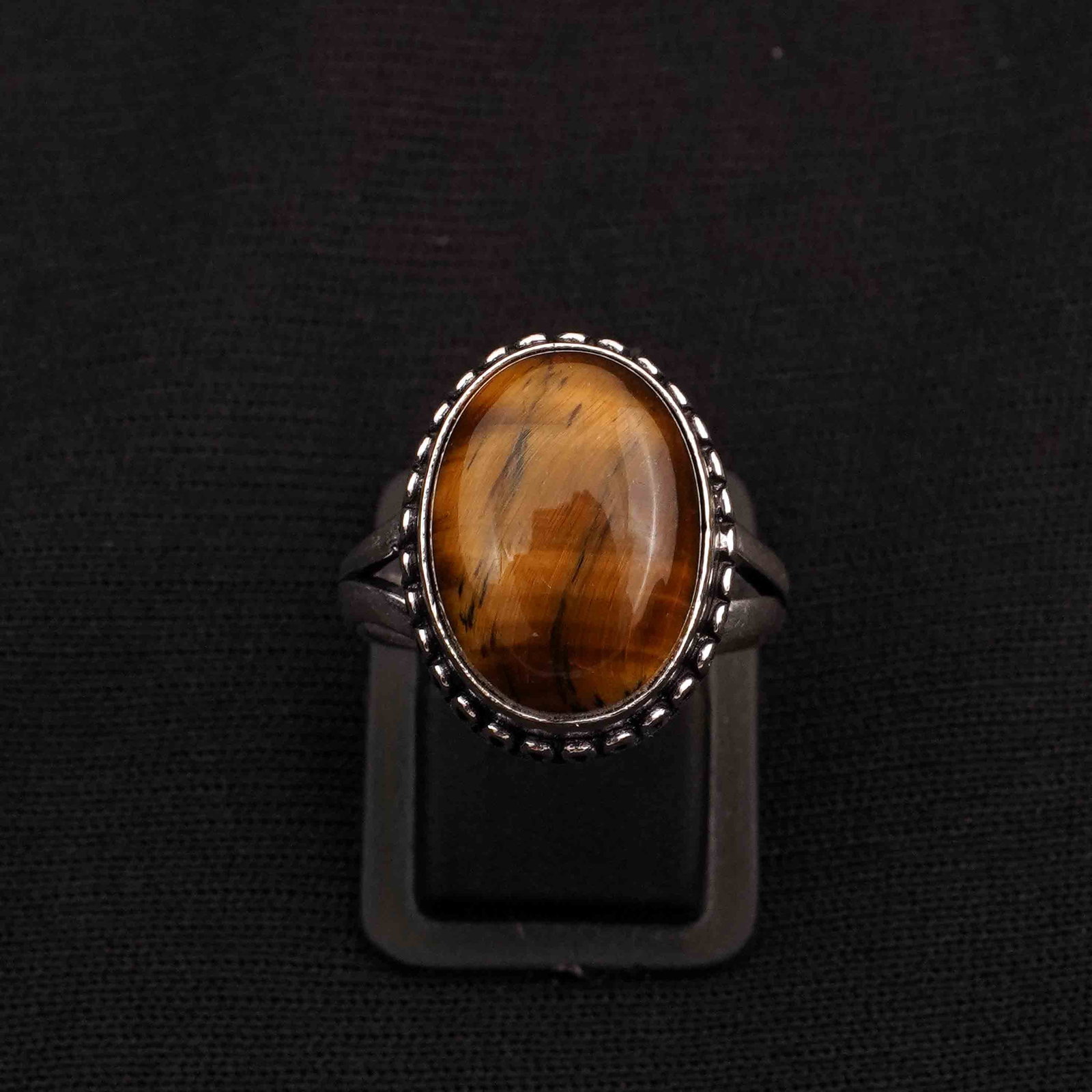 Natural Tiger Eye Silver Plated Handmade Ring - 8MM: Product ID: 260413123614 Product - Handmade Silver Plated Ring Metal - 92.5 Sterling Silver Plated Ring Size - 8MM Gemstone - Tiger Eye Gemstone Origin - South Africa Gemstone Size - 12X16 MM Gemstone