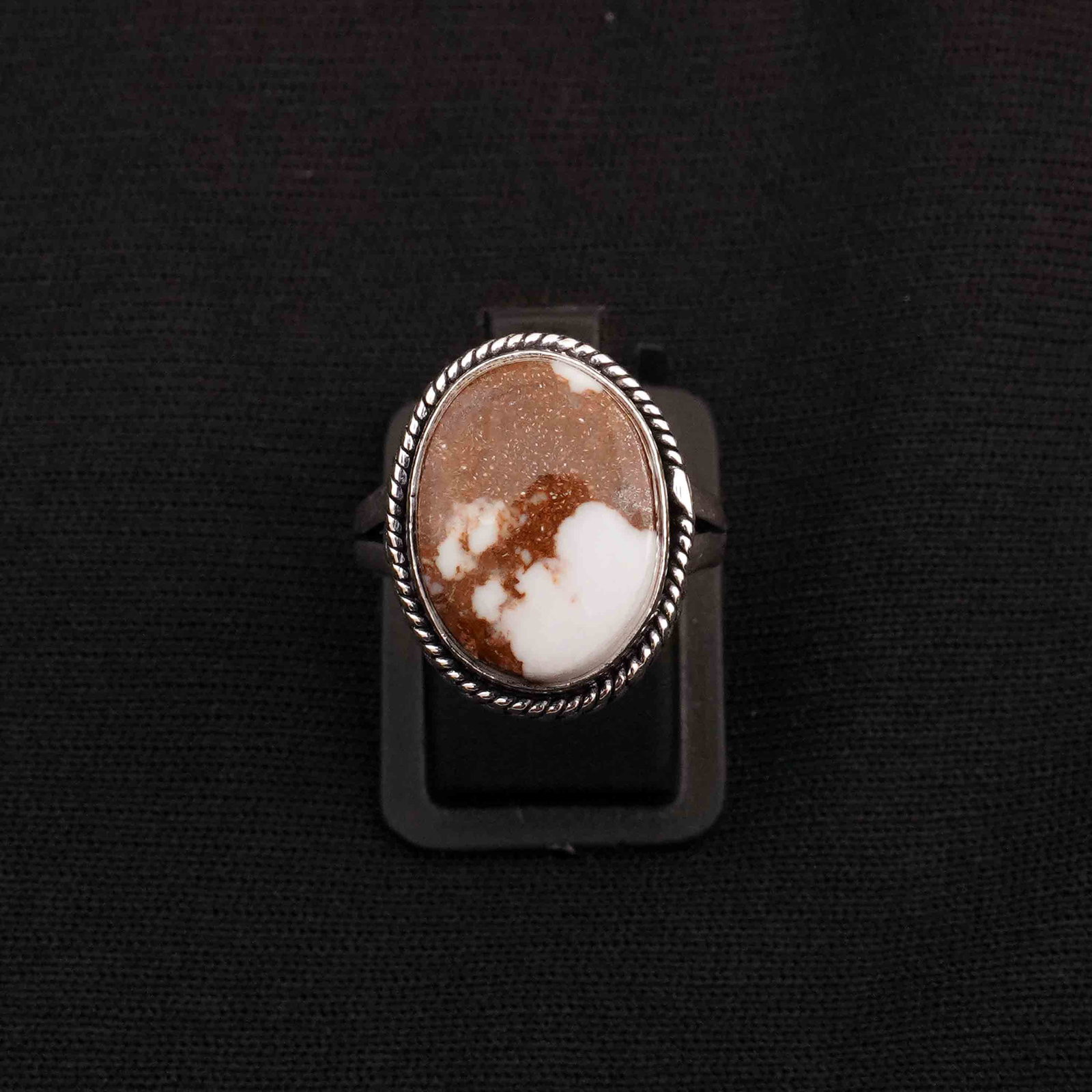 Natural Wild Horse Silver Plated Handmade Ring - 7MM: Product ID: 260413123524 Product - Handmade Silver Plated Ring Metal - 92.5 Sterling Silver Plated Ring Size - 7MM Gemstone - Wild Horse Gemstone Origin - United States Gemstone Size - 12X16 MM Gemsto