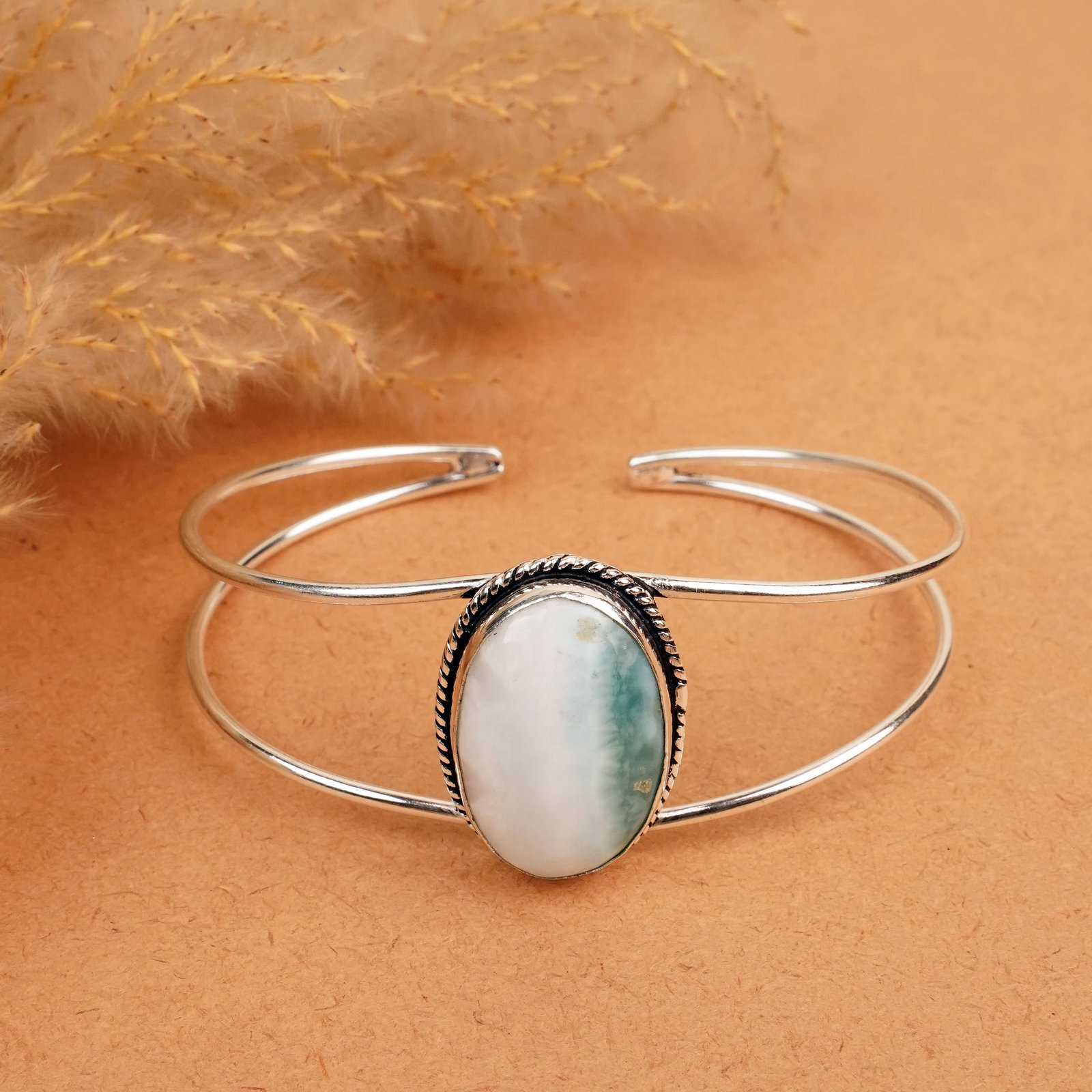 Natural Green Turquoise Silver Plated Handmade Cuff Bangle: Product ID: 260412113220 Product - Handmade Silver Plated Cuff Bangle Metal - 92.5 Sterling Silver Plated Bangle Size - 7x5.5 CM (Adjustable) Gemstone - Green Turquoise Gemstone Origin - United States