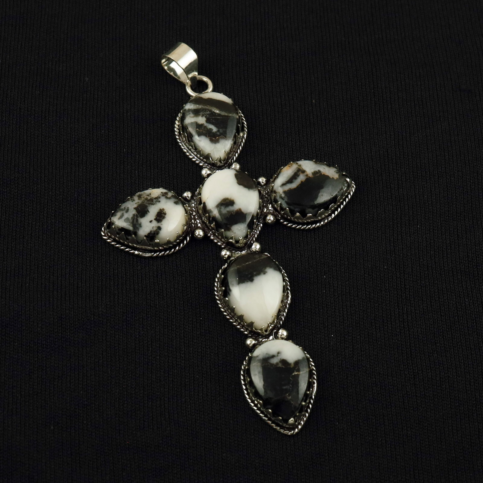 African Zebra Jasper Silver Plated Handmade Pendant: Product ID: 260512165156 Product - Handmade Silver Plated Pendant Metal - 92.5 Sterling Silver Plated Pendant Size - 3x2 Inch Gemstone - Zebra Jasper Gemstone Origin - Africa Gemstone Size - 12X16 MM 