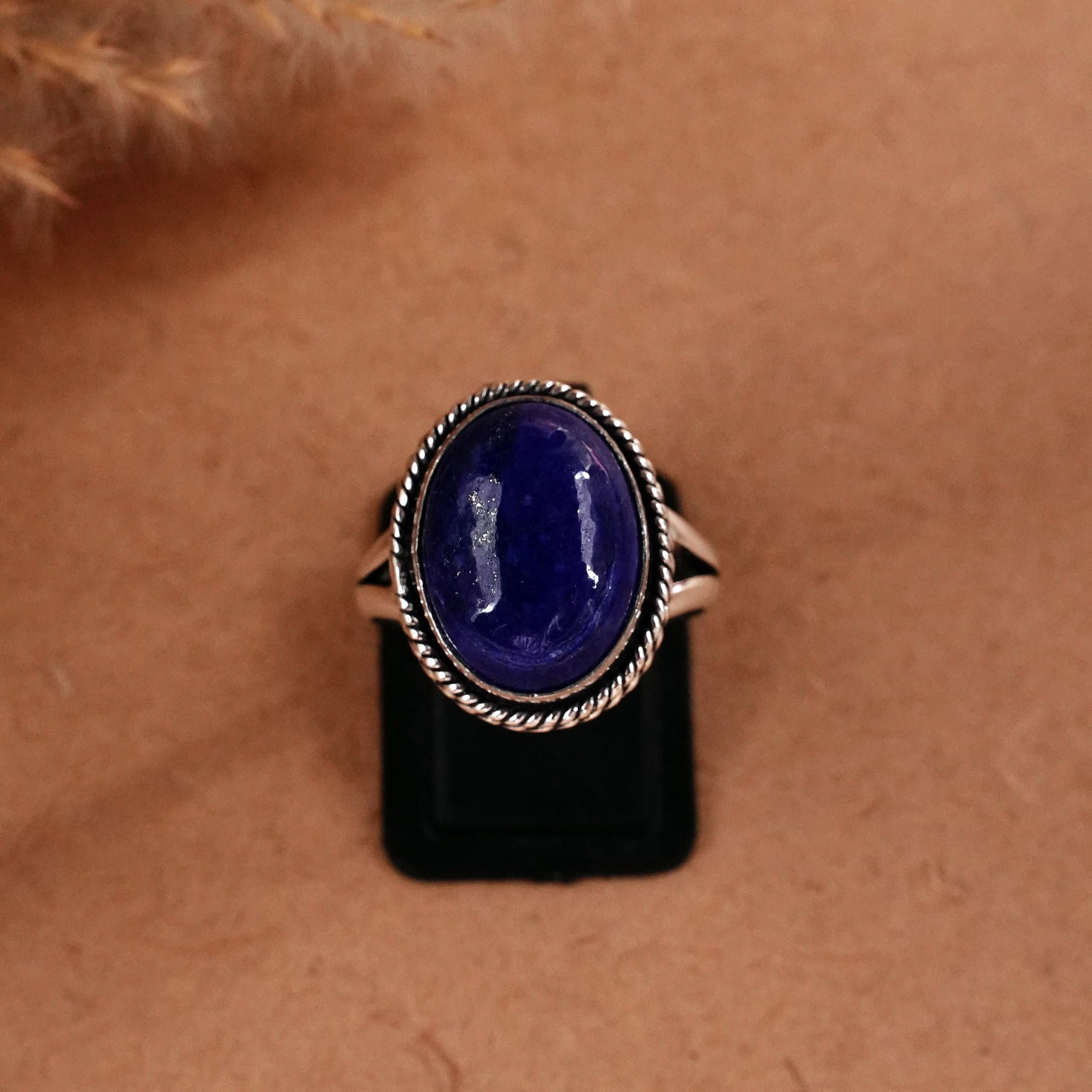 Natural Lapis Lazuli Silver Plated Handmade Ring - 8.5MM: Product ID: 260510125359 Product - Handmade Silver Plated Ring Metal - 92.5 Sterling Silver Plated Ring Size - 8.5MM Gemstone - Lapis Lazuli Gemstone Origin - Afghanistan Gemstone Size - 12X16 MM Gems