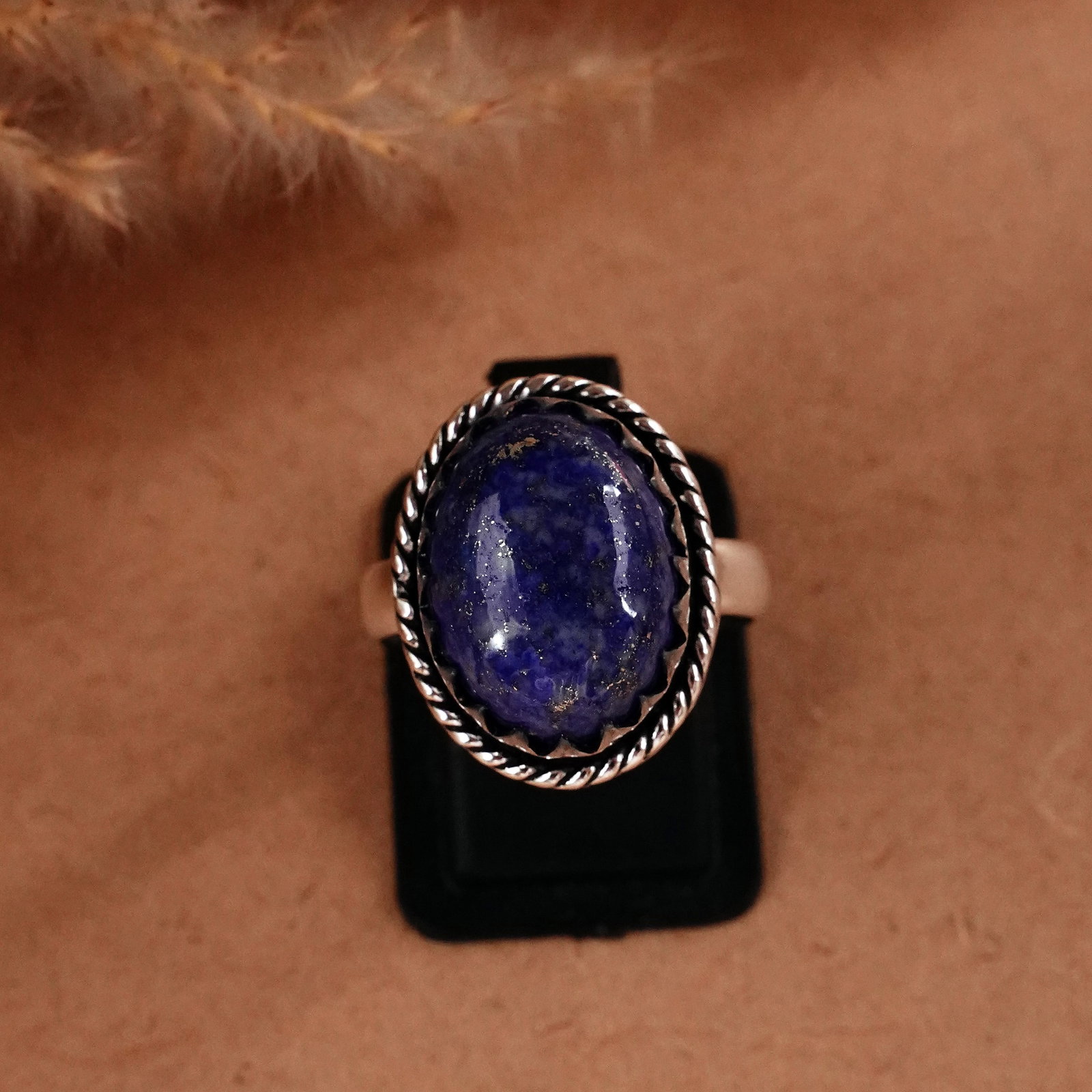 Natural Lapis Lazuli Silver Plated Handmade Ring - 8MM: Product ID: 260510125318 Product - Handmade Silver Plated Ring Metal - 92.5 Sterling Silver Plated Ring Size - 8MM Gemstone - Lapis Lazuli Gemstone Origin - Afghanistan Gemstone Size - 12X16 MM Gemsto