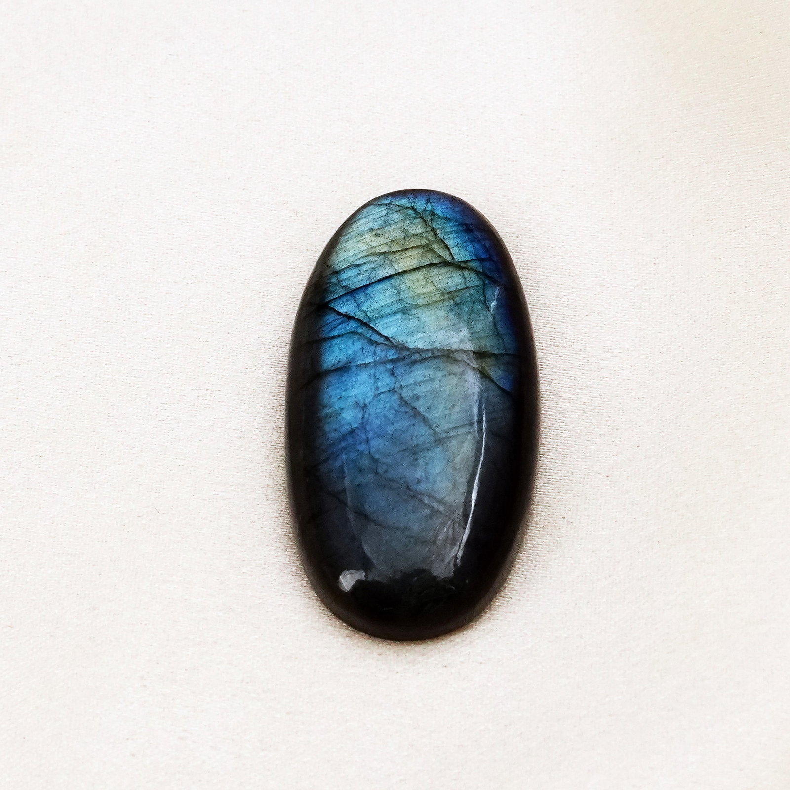 Natural Labradorite Stone 44X23 MM (1 of 3)