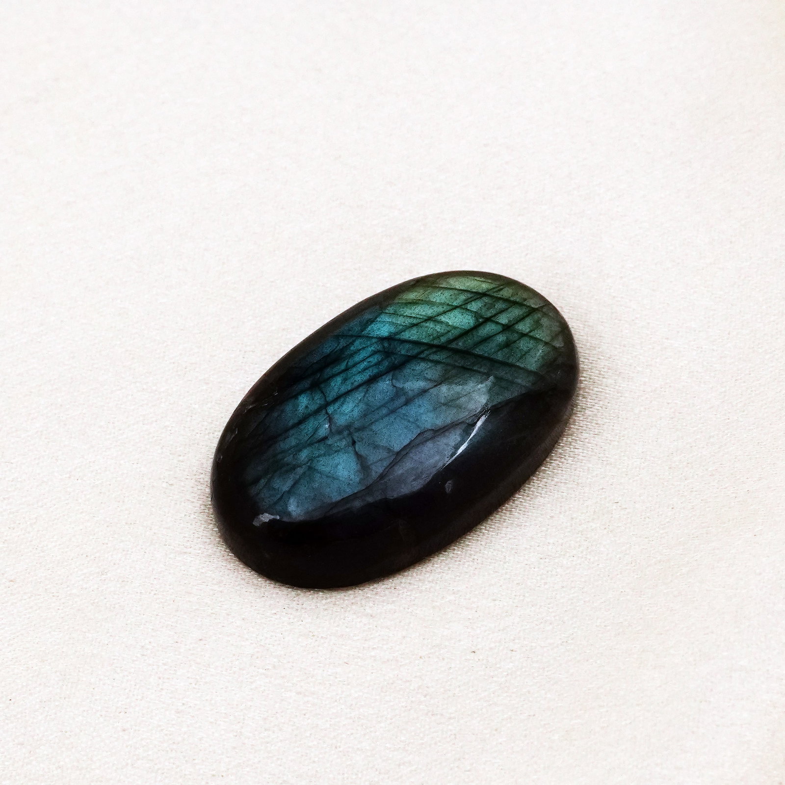 Natural Labradorite Stone 33X21 MM (1 of 4)