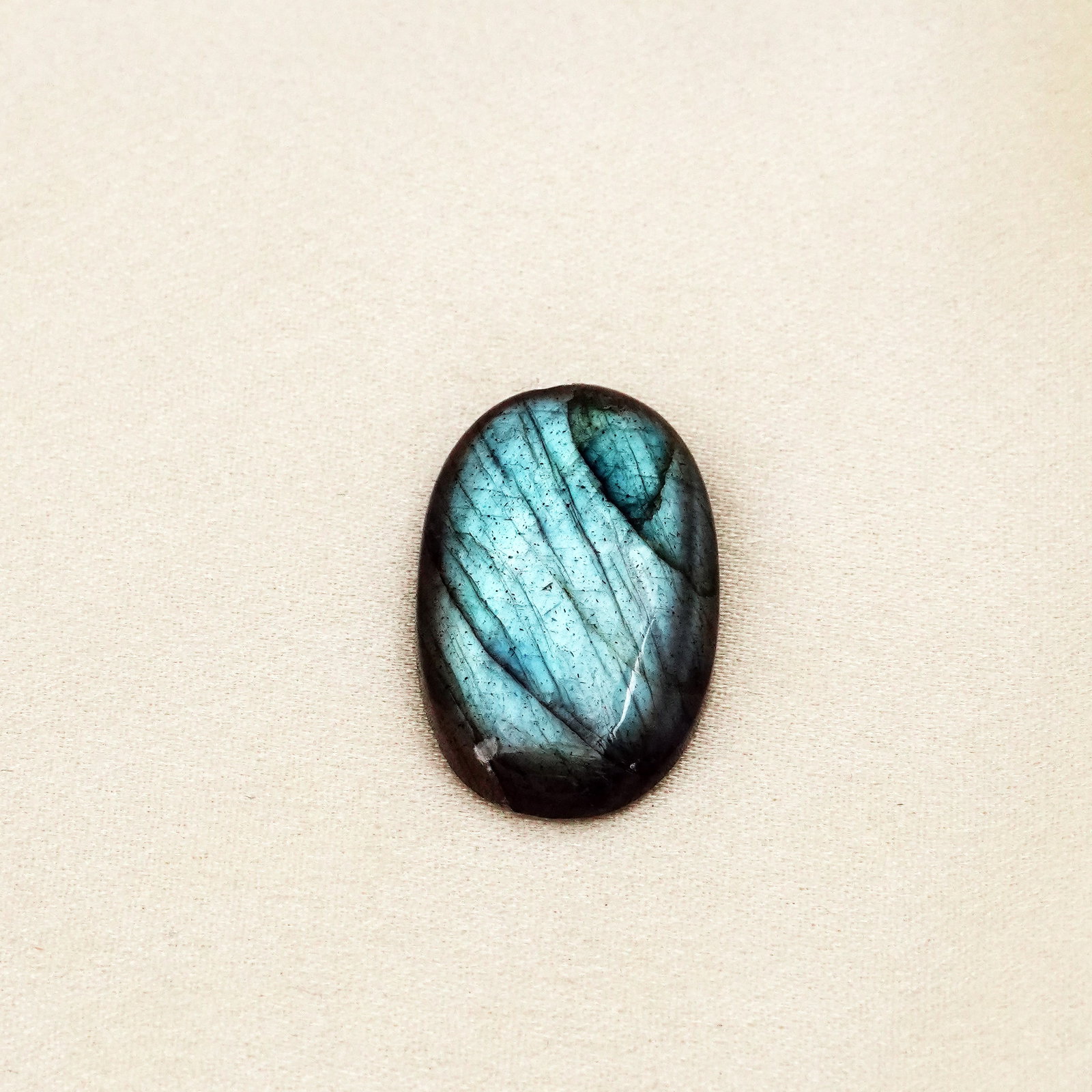 Natural Labradorite Stone 27X17 MM (1 of 3)