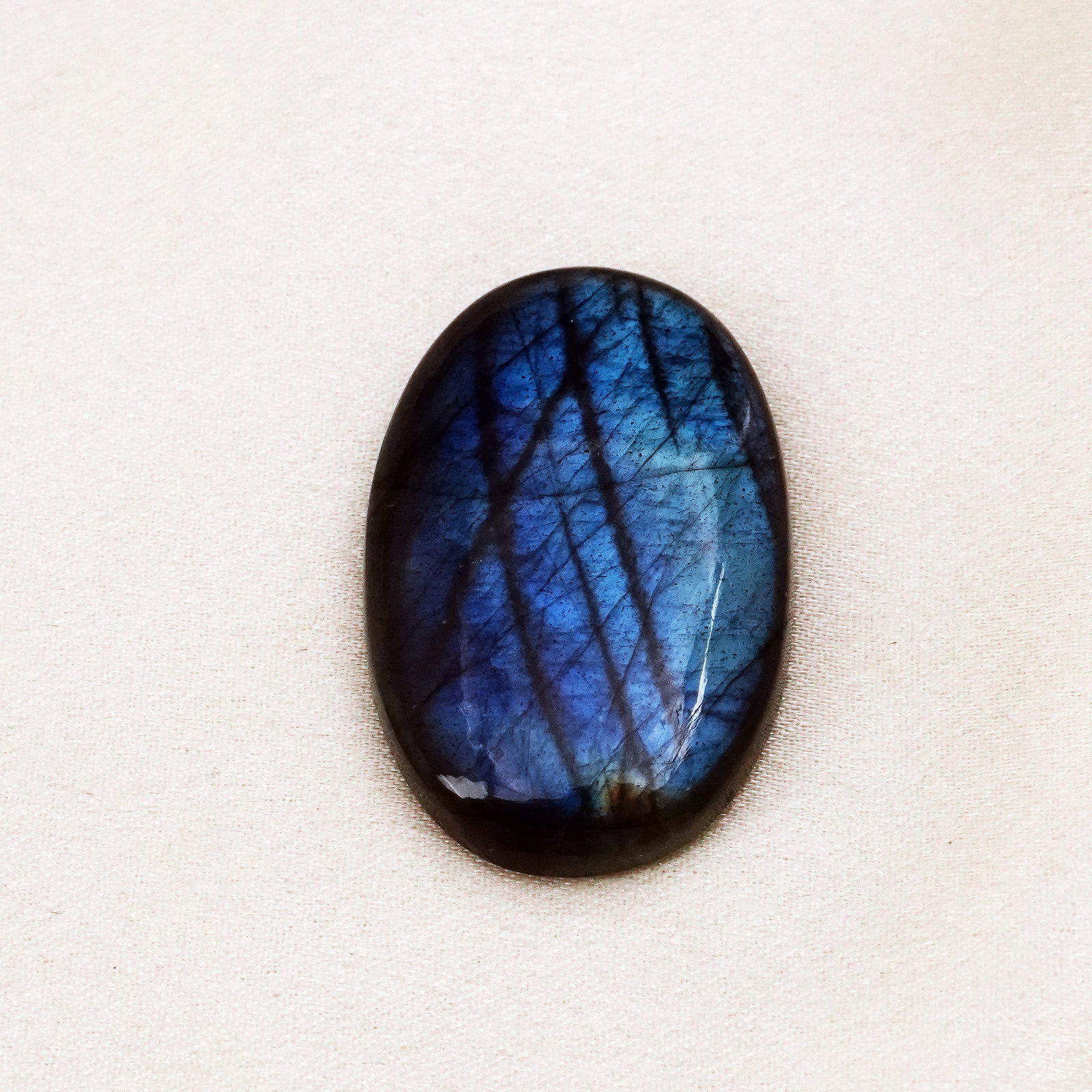 Natural Labradorite Stone 39X25 MM (1 of 4)