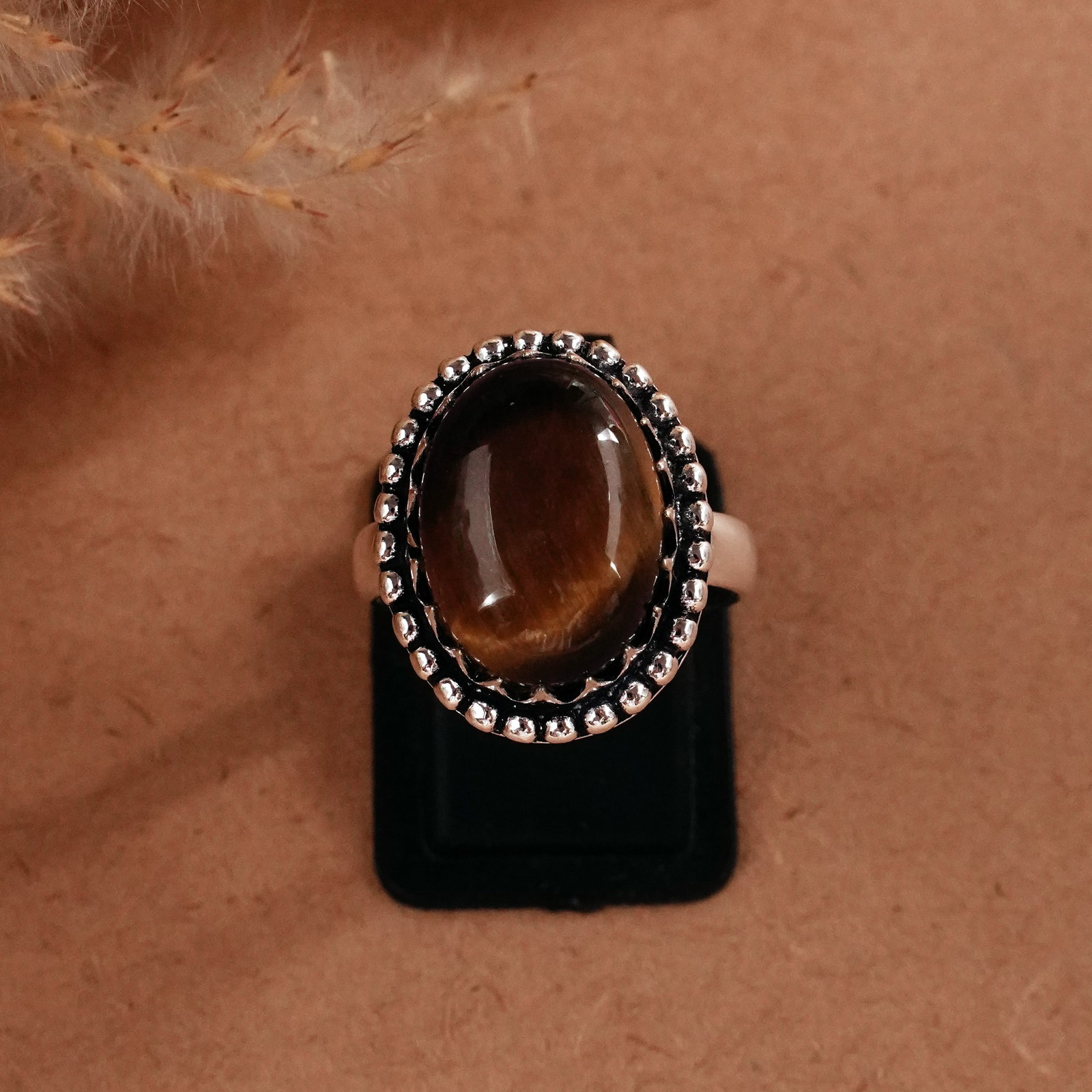 Natural Tiger Eye Silver Plated Handmade Ring - 8MM: Product ID: 260510125720 Product - Handmade Silver Plated Ring Metal - 92.5 Sterling Silver Plated Ring Size - 8MM Gemstone - Tiger Eye Gemstone Origin - South Africa Gemstone Size - 12X16 MM Gemstone