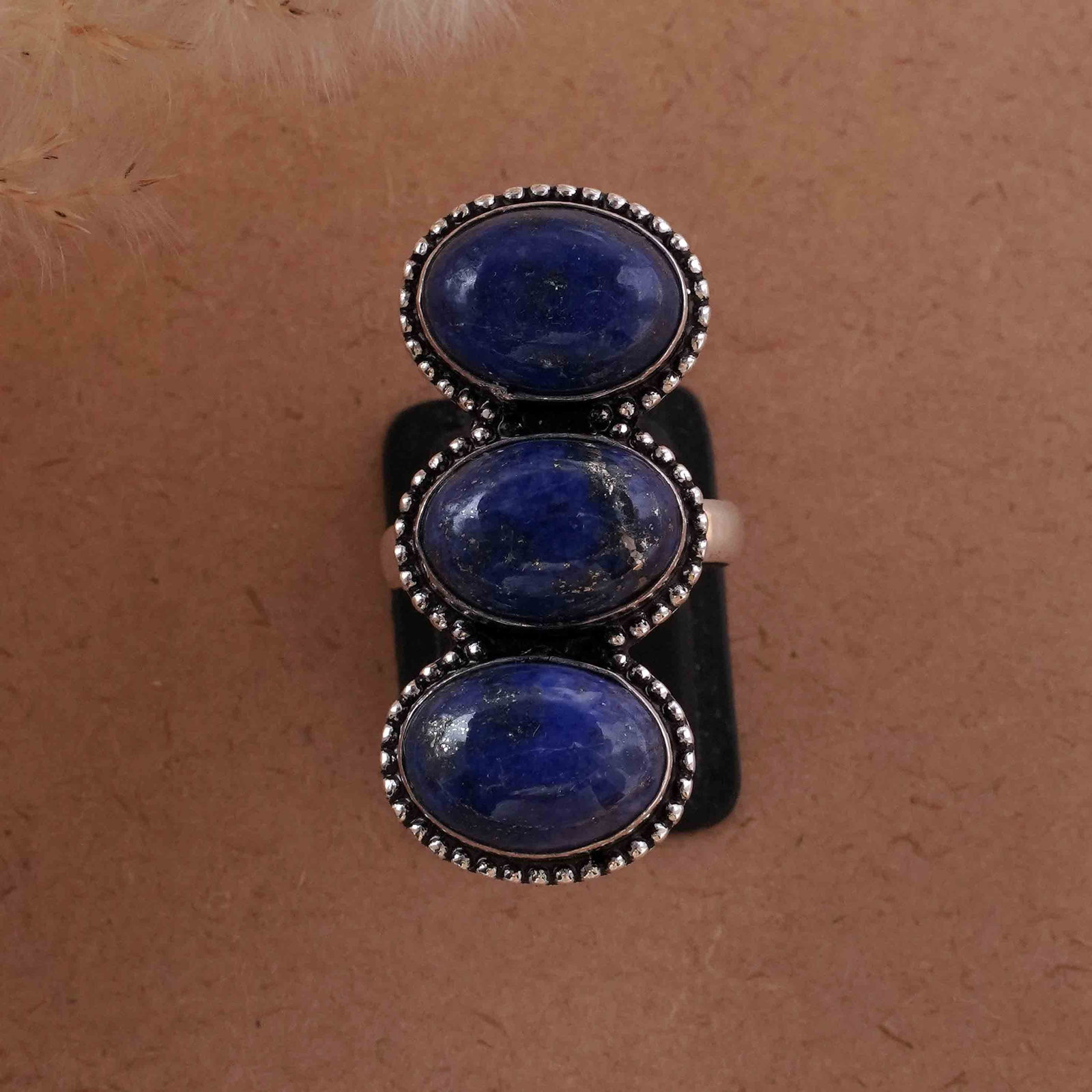 Natural Lapis Lazuli Silver Plated Handmade Ring - 7.5MM: Product ID: 260429195523 Product - Handmade Silver Plated Ring Metal - 92.5 Sterling Silver Plated Ring Size - 7.5MM Gemstone - Lapis Lazuli Gemstone Origin - Afghanistan Gemstone Size - 10X14 MM ( 3 