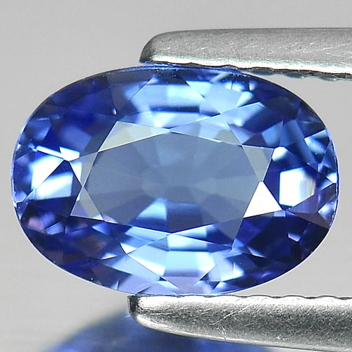 Natural Violetish Blue Tanzanite Gemstones 1.39 Ct. Clean Oval Shape 8.3 x 6 Mm. (1 of 3)