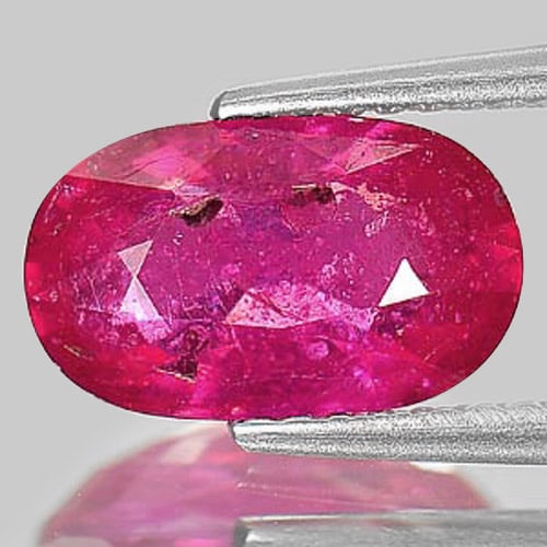 Natural Purplish Pink Ruby Gemstones 2.45 Ct. Oval Shape 10.3 x 6.3 Mm. (1 of 3)