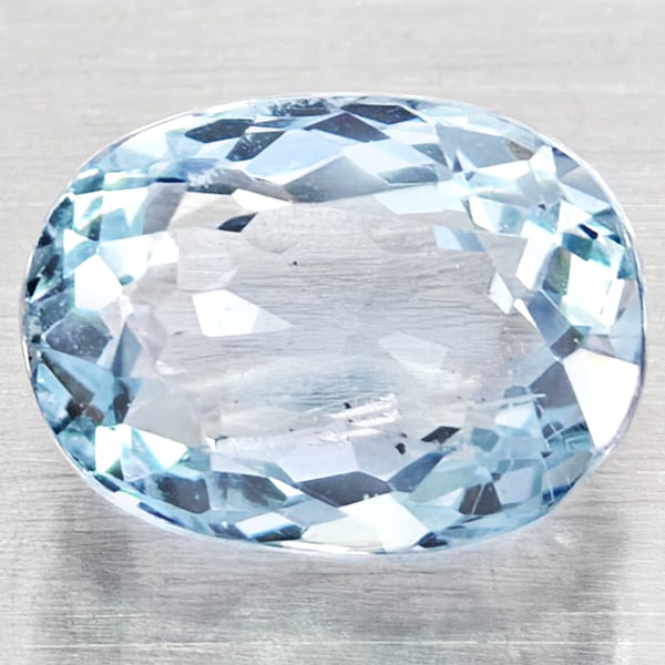 Natural Light Blue Aquamarine Gemstones 1.72 Ct. Oval Shape 8.1 x 6.1 Mm.: Product ID: 800812281 Product Name: Natural Aquamarine Weight: 1.72 CT. Size: 8.1 x 6.1 x 5 MM. Shape: Oval Shape Color: Light Blue Clarity:VSI - SI1 Luster: Good Gems Origin: Brazil Treatment: Unheat