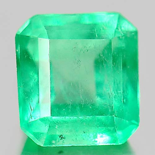 Natural Green Emerald Gemstones 0.32 Ct. Octagon Shape 4.3 x 4 Mm. (1 of 3)
